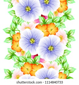 Abstract elegance seamless pattern with floral background