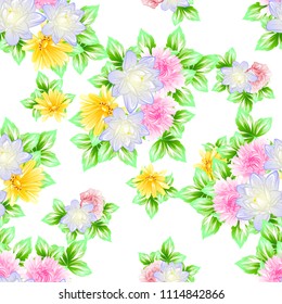 Abstract elegance seamless pattern with floral background