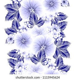 Abstract elegance seamless pattern with floral background
