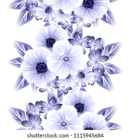 Abstract elegance seamless pattern with floral background