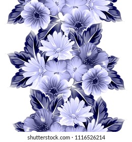 Abstract elegance seamless pattern with floral background