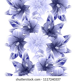 Abstract elegance seamless pattern with floral background