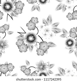 Abstract elegance seamless pattern with floral background