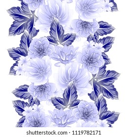 Abstract elegance seamless pattern with floral background