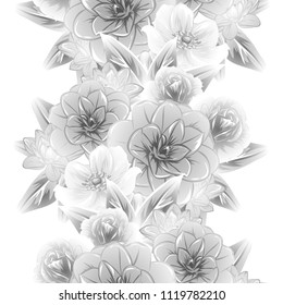 Abstract elegance seamless pattern with floral background