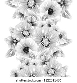 Abstract elegance seamless pattern with floral background
