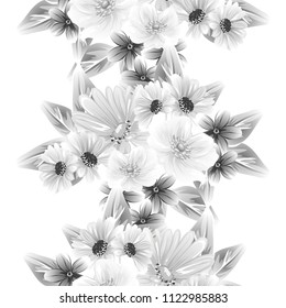 Abstract elegance seamless pattern with floral background