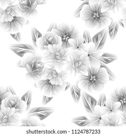 Abstract elegance seamless pattern with floral background