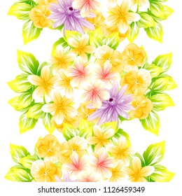 Abstract elegance seamless pattern with floral background