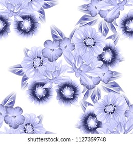 Abstract elegance seamless pattern with floral background