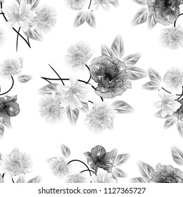 Abstract elegance seamless pattern with floral background
