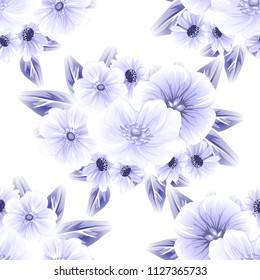 Abstract elegance seamless pattern with floral background