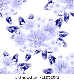 Abstract elegance seamless pattern with floral background