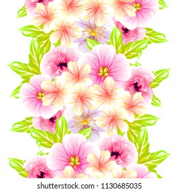 Abstract elegance seamless pattern with floral background