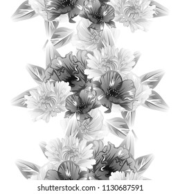 Abstract elegance seamless pattern with floral background