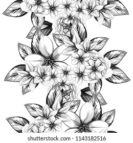 Abstract elegance seamless pattern with floral background