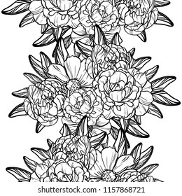 Abstract elegance seamless pattern with floral background