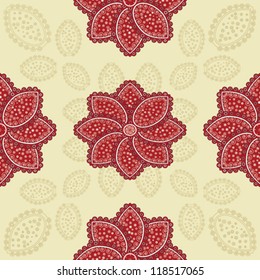 Abstract Elegance Seamless pattern with floral background