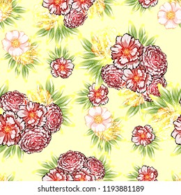 Abstract elegance seamless pattern with floral background