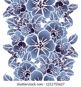 Abstract elegance seamless pattern with floral background