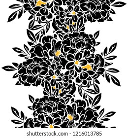 Abstract elegance seamless pattern with floral background