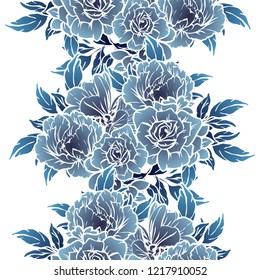 Abstract elegance seamless pattern with floral background