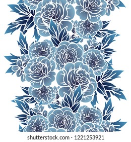 Abstract elegance seamless pattern with floral background