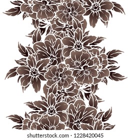 Abstract elegance seamless pattern with floral background