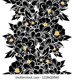 Abstract elegance seamless pattern with floral background