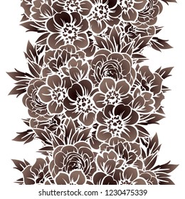 Abstract elegance seamless pattern with floral background