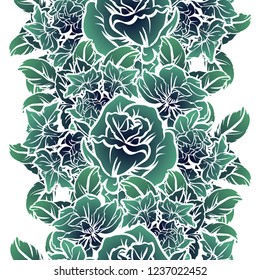 Abstract elegance seamless pattern with floral background