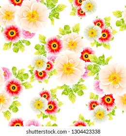 Abstract elegance seamless pattern with floral background