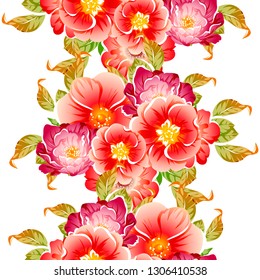 Abstract elegance seamless pattern with floral background