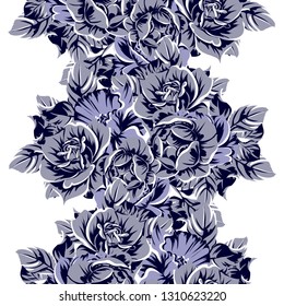 Abstract elegance seamless pattern with floral background