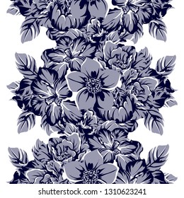 Abstract elegance seamless pattern with floral background