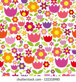 Abstract Elegance Seamless pattern with floral background