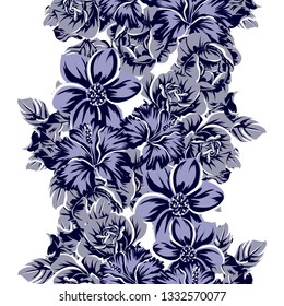 Abstract elegance seamless pattern with floral background
