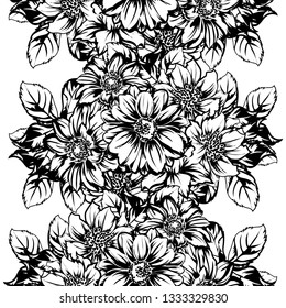 Abstract elegance seamless pattern with floral background
