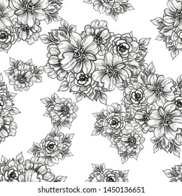 Illustration Black Flower Decoration Stock Vector (Royalty Free) 21711508