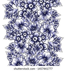 Abstract elegance seamless pattern with floral background