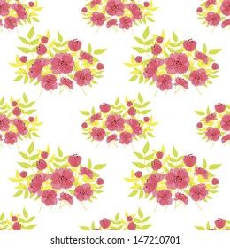 Abstract Elegance Seamless pattern with floral background