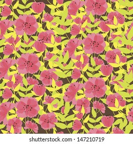 Abstract Elegance Seamless pattern with floral background