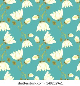 Abstract Elegance Seamless pattern with floral background