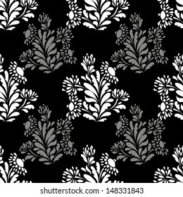 Abstract Elegance Seamless pattern with floral background