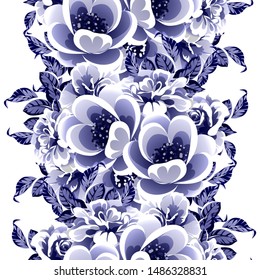 Abstract elegance seamless pattern with floral background