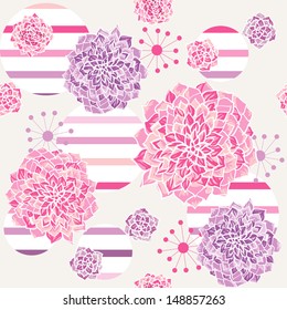 Abstract Elegance Seamless pattern with floral background