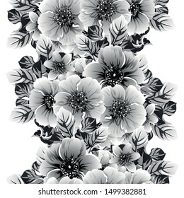 Abstract elegance seamless pattern with floral background