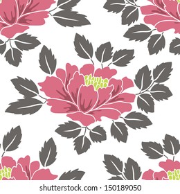 Abstract Elegance Seamless pattern with floral background