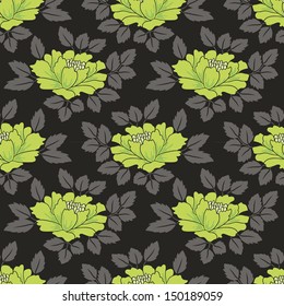 Abstract Elegance Seamless pattern with floral background