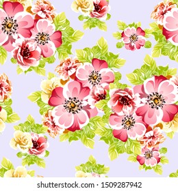 Abstract elegance seamless pattern with floral background